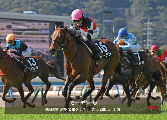 モーデン号「西日本新聞杯(2勝クラス)」勝利記念オリジナル写真プレート