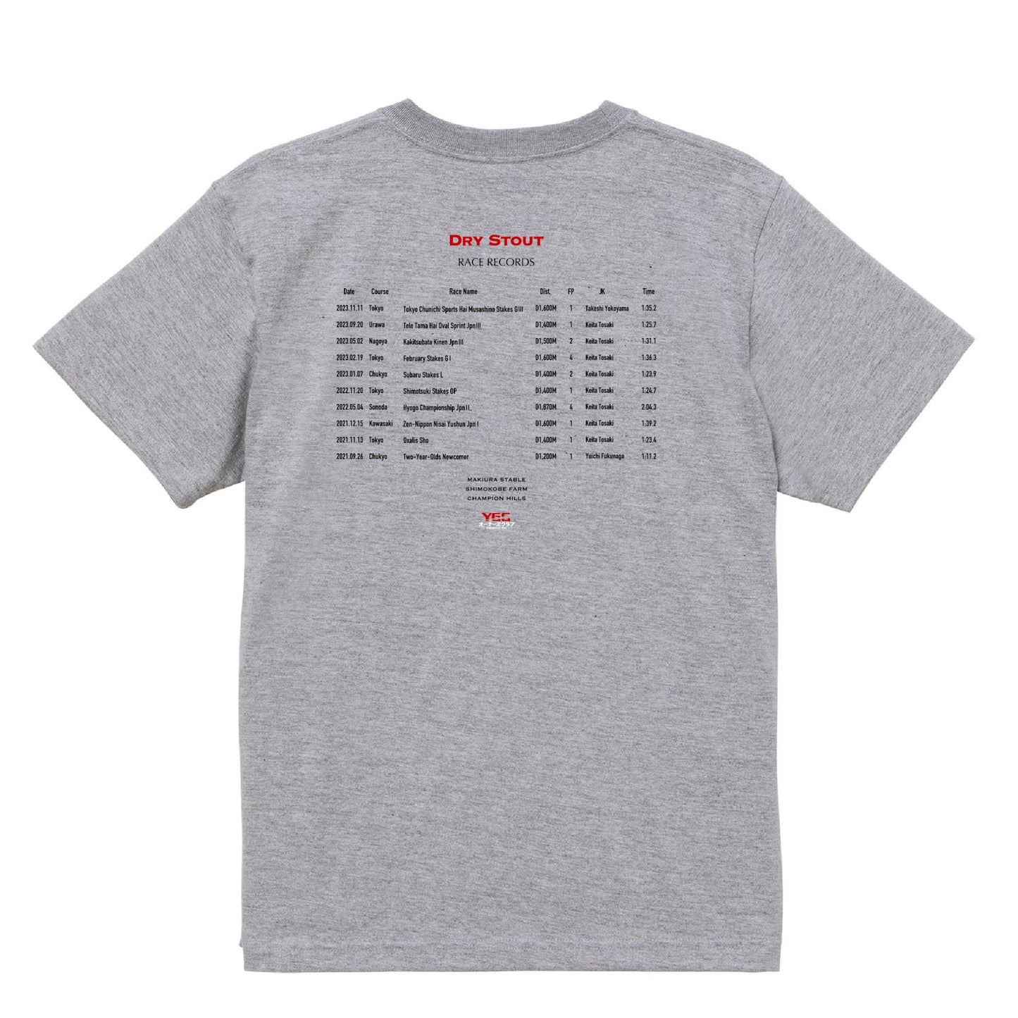 ドライスタウト号 TシャツB(GRAY)