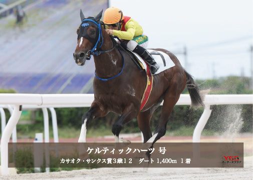 ケルティックハーツ号「カサオク・サンクス賞」勝利記念オリジナル写真プレート