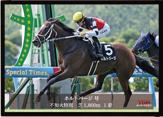 ホルトバージ号「不知火特別」勝利記念オリジナル写真プレート