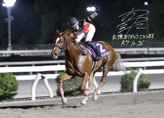 エンドレステイル号「第3回ネクストスター高知(重賞)」勝利記念オリジナル額装