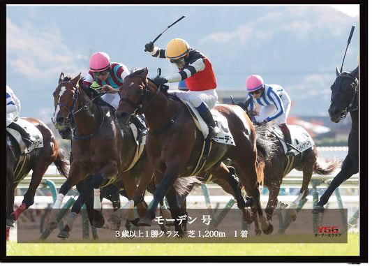モーデン号「3歳以上1勝クラス」勝利記念オリジナル写真プレート