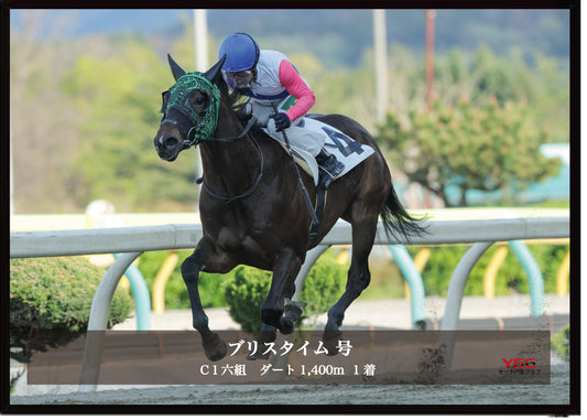 ブリスタイム号「C１六組」勝利記念オリジナル写真プレート